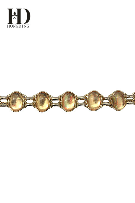 Womens gold chain link belt