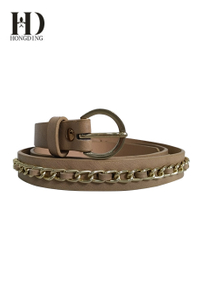 Womens chain belts with pu strap